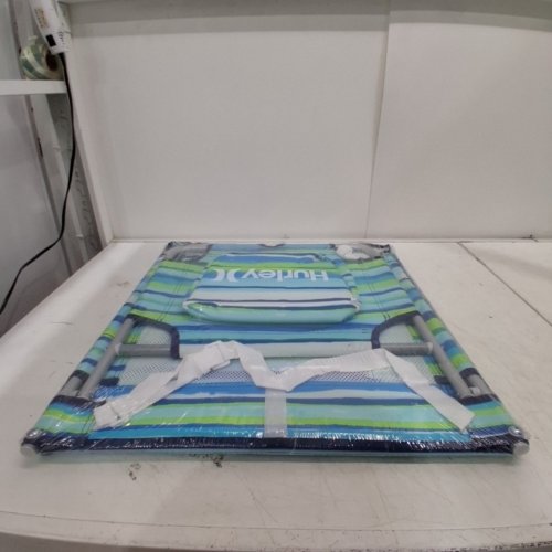HURLEY BEACH GROUND MAT LOUNGER WITH BACKREST AND COOLER POCKET - BLUE\GREEN (MODEL: 169502F) image 3