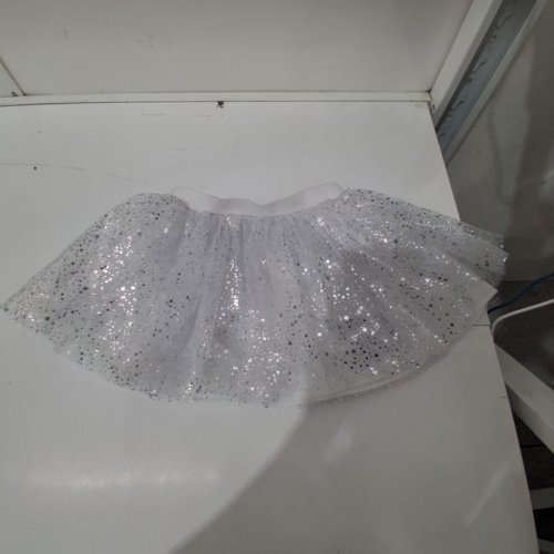 GIRL'S WAY TO CELEBRATE! SEQUIN TUTU - SMALL/MEDIUM - SILVER image 2