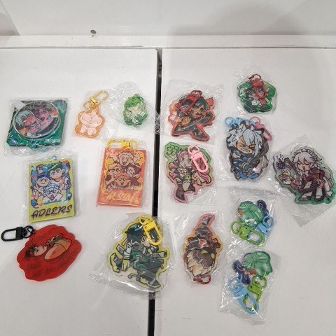 15PK ASSORTED ANIME KEYCHAINS - MULTICOLOR image 2