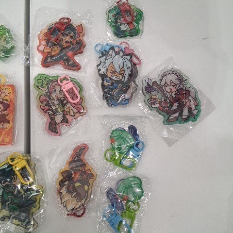 15PK ASSORTED ANIME KEYCHAINS - MULTICOLOR image 4