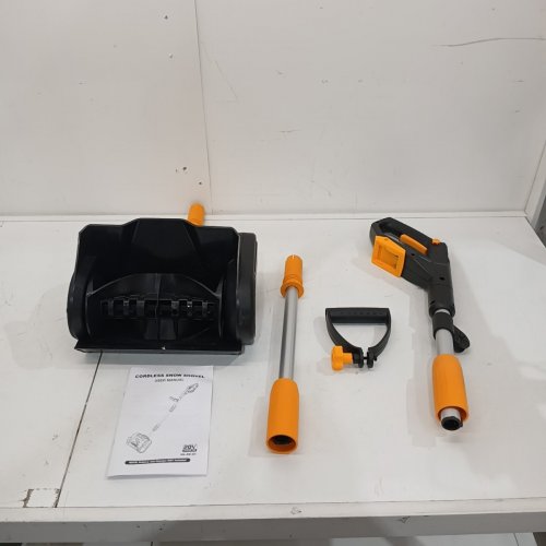 CORDLESS ELECTRIC SNOW SHOVEL FOR DEWALT 20V BATTERY - *TOOL ONLY* - 11" - YELLOW/BLACK - (MODEL: HL-XC-01) image 3