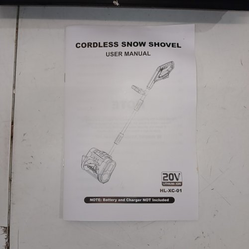 CORDLESS ELECTRIC SNOW SHOVEL FOR DEWALT 20V BATTERY - *TOOL ONLY* - 11" - YELLOW/BLACK - (MODEL: HL-XC-01) image 7