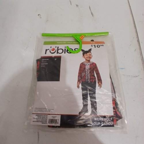 2PC TODDLER RUBIES WEREWOLF COSTUME - 3-4T - RED/BLACK/GREY (STYLE: 1002834) image 2