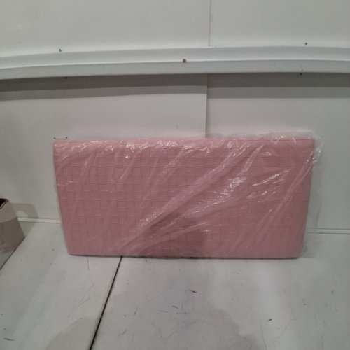 B FSOBEIIALEO FAUX LEATHER FOLDING OTTOMAN - 30" X 15" X 15" - PINK image 4