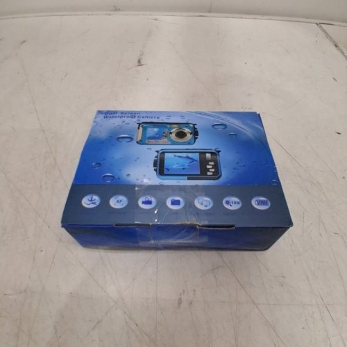 DUAL-SCREEN CAMERA WITH 32GB MEMORY CARD - WATERPROOF UP TO 11FT - 48MP- BLUE (MODEL: DV806) image 7