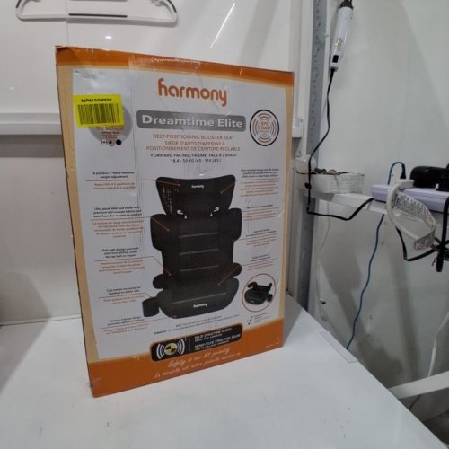 HARMONY 2-IN-1 DREAMTIME ELITE HIGH-BACK BOOSTER CAR SEAT WITH CUP HOLDER - 40 -110LBS - BLACK (MODEL: 0303029BLK) image 5