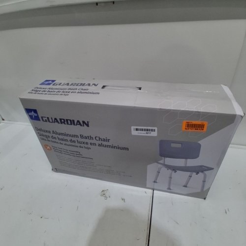MEDLINE GUARDIAN DELUXE ALUMINUM BATH CHAIR - 400LB CAP - GREY (MODEL: G2-101KRX1) image 3