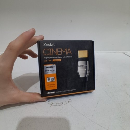 ZESKIT CINEMA 4 K HIGH SPEED HDMI WITH ETHERNET CABLE - 3FT - BLACK (MODEL: HDC-100) image 4