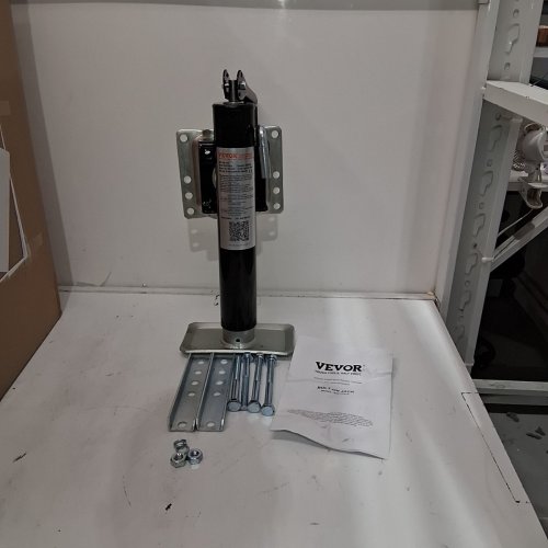 VEVOR HEAVY DUTY SWIVEL BOLT ON TRAILER JACK - 2000LB MAX - BLACK/SILVER (MODEL: R20TSW-B) image 2