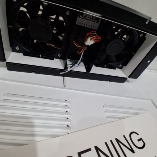 APEXICALO ROOM TO ROOM CIRCULATING VENTILATION WALL VENT FAN - 300CFM/16.5" X 7.6" - WHITE (MODEL: RTR300) image 3