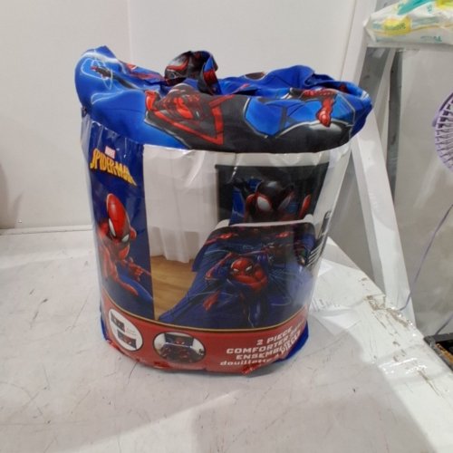 2PC MARVEL SPIDER-MAN REVERSABLE COMFORTER SET - TWIN/FULL - BLUE (MODEL: TR01-Q1/25L447CAN) image 2