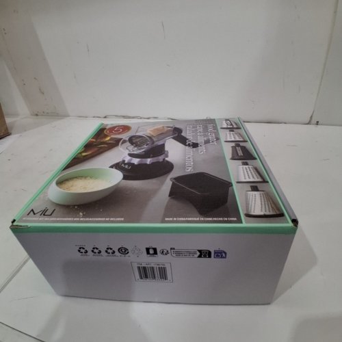 MIU ROTARY FOOD GRATER WITH ATTACHMENTS - BLACK/SILVER (MODEL : 1796155) image 3