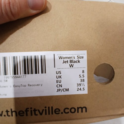 FITVILLE WOMENS EASYTOP RECOVERY SANDAL V3 - SIZE 8 WIDE - BLACK image 5