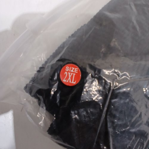 LONG-SLEEVE CORDUROY COLLARED SHIRT - 2XL - BLACK image 2