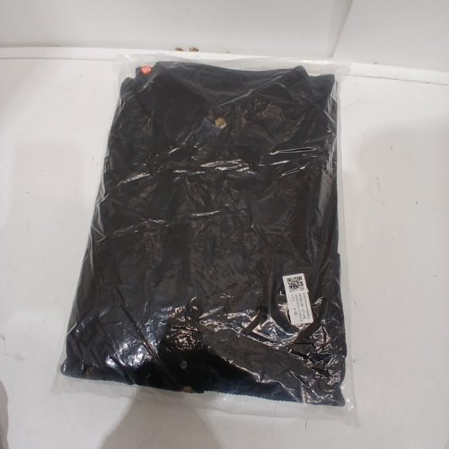 LONG-SLEEVE CORDUROY COLLARED SHIRT - 2XL - BLACK image 3