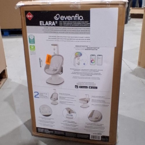 2-IN-1 EVENFLO ELARA SMART MOTION SWING AND SOOTHING NEST - 25LB MAX - COASTAL COFFEE (MODEL: SW100112516) image 8