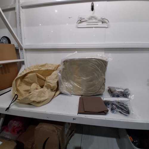 UMBRAUTO HEAVY DUTY WATERPROOF 9-LAYER TRAVEL TOP CAMPER RV COVER - 30FT-33FT - BEIGE/BROWN (MODEL: UA-4001-3033N) image 3