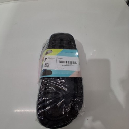 ADULT UNISEX SHAINE PILLOW ULTRA-SOFT THICK SOLE SANDALS - MEN'S 6.5/WOMEN'S 8 - BLACK image 3
