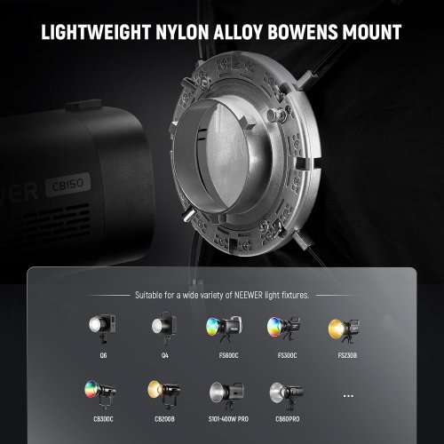 NEEWER BASICS RECTANGULAR QUICK RELEASE BOWENS MOUNT STRIP SOFTBOX KIT - 24" X 35" - BLACK (MODEL: NS12S) image 4
