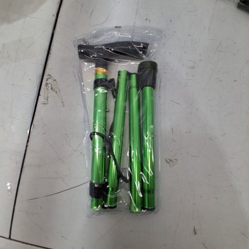 REHAND MEDICAL ELDERLY ASSIST COMPACT FOLDING CANE - METALLIC GREEN (MODEL: 1317) image 3