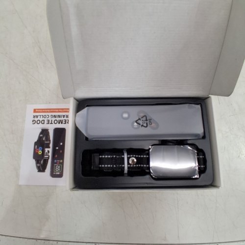 REMOTE WATERPROOF DOG TRAINING COLLAR WITH SCREEN - 3300FT - BLACK image 2
