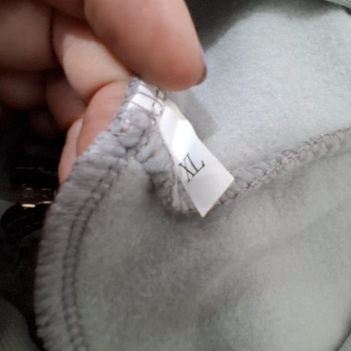 MEN'S ZIP-UP HOODIE - EXTRA LARGE - GRAY image 3