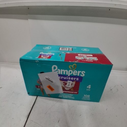 108PK PAMPERS PULL ON CRUISERS 360° FIT GAP-FREE FIT DISPOSABLE BABY DIAPERS - SIZE 4 (22-37LB) image 2
