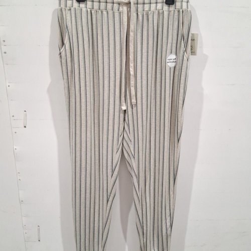 WOMEN'S STRIPED LOUNGE PANTS - LARGE - BEIGE/BLUE (STYLE: GRS60422LD) image 2