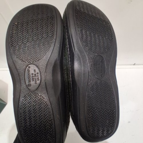 MENS ISOTONER MULTI TWEED HOODBACK SLIPPERS - 8-9 - GREY (STYLE: 18HARRY25) image 4