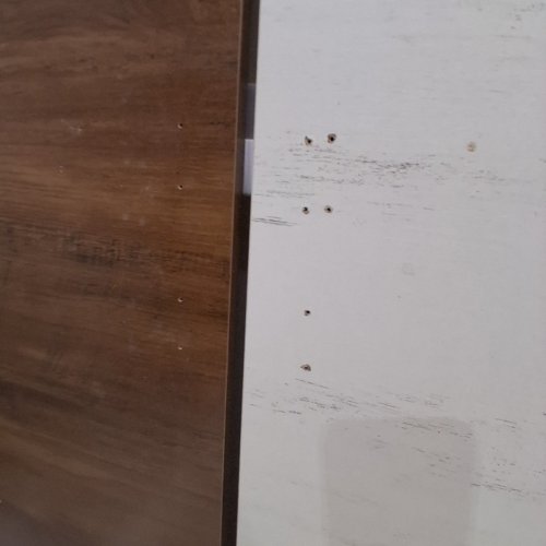 FEANDREA MODERN LITTER BOX ENCLOSURE - 33.5" X 19" X 19.5" - HONEY BROWN/RUSTIC WHITE (MODEL: UPCL012K01) image 6
