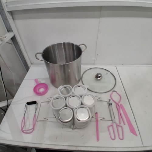 CANNING POT WATER BATH CANNER AND FULL CANNING ACCESSORIES TOOLS - 21.5QT POT image 2
