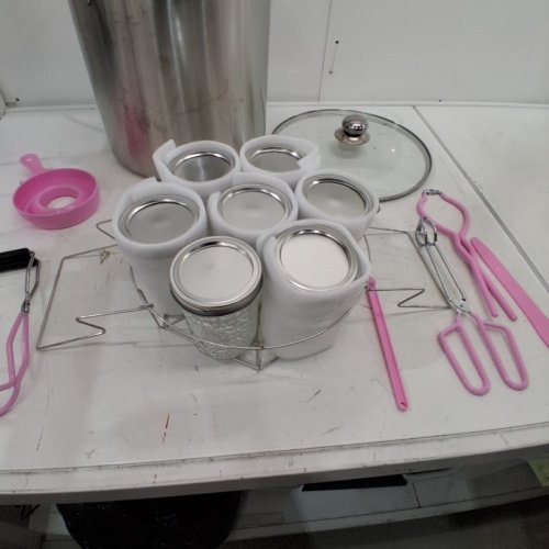 CANNING POT WATER BATH CANNER AND FULL CANNING ACCESSORIES TOOLS - 21.5QT POT image 4