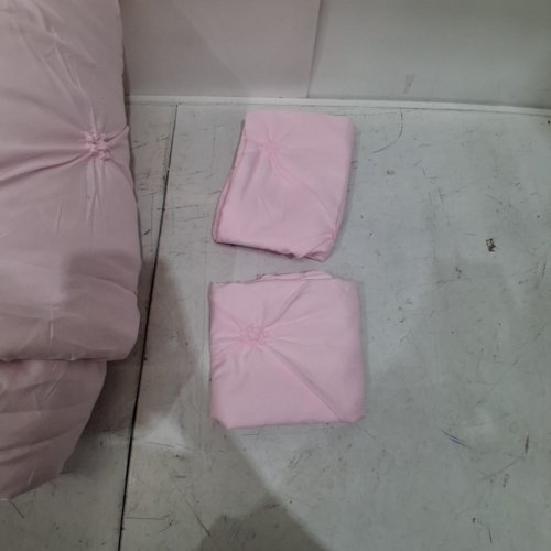 3PC FRILLED COMFORTER SET - KING - PINK BLUSH image 3