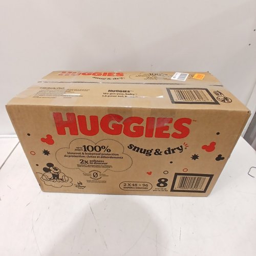 96PK HUGGIES SNUG AND DRY WITH BLOWOUT AND LEAKPROOF PROTECTION - SIZE 8 image 3