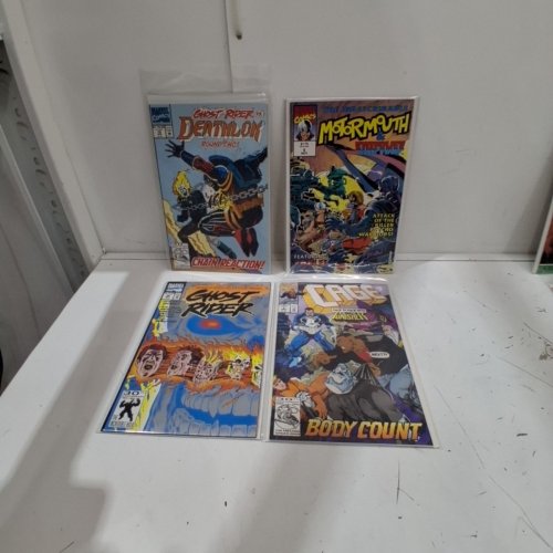 4 ASSTD MARVEL COMIC BOOKS - CAGE #3, GHOST RIDER #25, DEATHLOK #10, MOTORMOUTH AND KILLPOWER #6 -VARIOUS AUTHORS image 2
