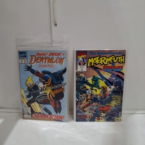 4 ASSTD MARVEL COMIC BOOKS - CAGE #3, GHOST RIDER #25, DEATHLOK #10, MOTORMOUTH AND KILLPOWER #6 -VARIOUS AUTHORS image 3