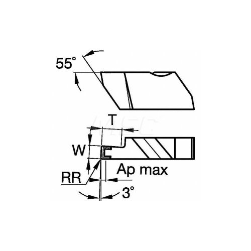 5PK KENNAMETAL TOP NOTCH GROOVING INSERT (MODEL: NGD3125RK) image 2
