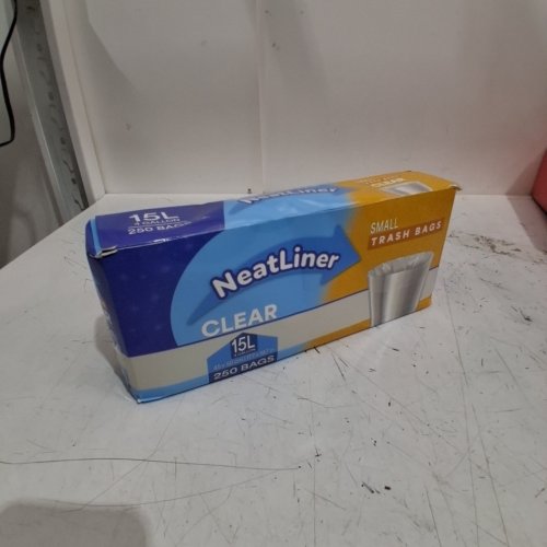 250PC NEATLINER CLEAR TRASH BAGS - SMALL / 15L - CLEAR image 2