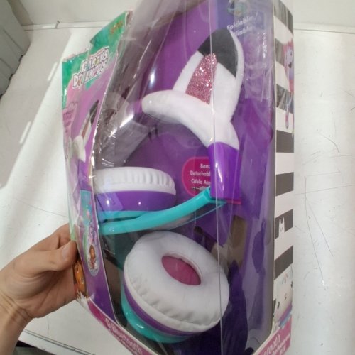 GABBY DOLLHOUSE BLUETOOTH WIRELESS HEADPHONES - 37 HOURS OF USE - PURPLE/PINK/TEAL image 4