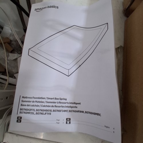 SMART BOX MATTRESS FOUNDATION - FULL - BLACK/WHITE (MODEL: B07K6H2P7G) image 4