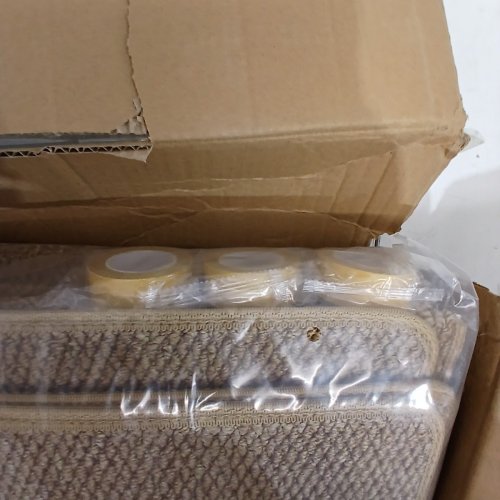 14PK HOPEVIVA BULLNOSE STAIR TREADS FOR WOODEN STEPS - FAUX SISAL CARPET, BRAIDED COVERS - 29.5" X 9.44" - GOLDEN BEIGE (MODEL: HFM00160814) image 4