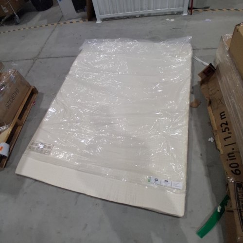 SILK & SNOW ORGANIC LATEX MATTRESS TOPPER WITH COTTON COVER - QUEEN; 80" X 60" X 2" - WHITE image 6