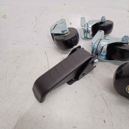 5PK HOLKIE WORKBENCH CASTER KIT - 2.5" - HEAVY DUTY RETRACTABLE CASTERS WITH URETHANE WHEELS DESIGNED TO LIFT & LOWER WORKBENCHES image 5