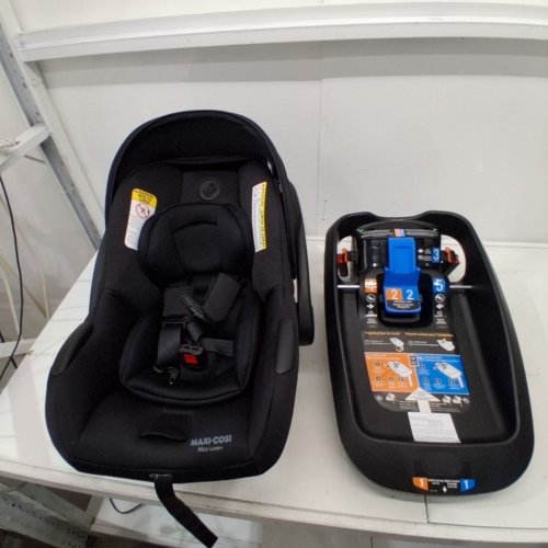 MAXI-COSI MICO LUXE+ INFANT CAR SEAT, LIGHTWEIGHT, EASY INSTALL WITH MAXILOCK - 30LB MAX - BLACK (MODEL: 22366CTWB) image 3
