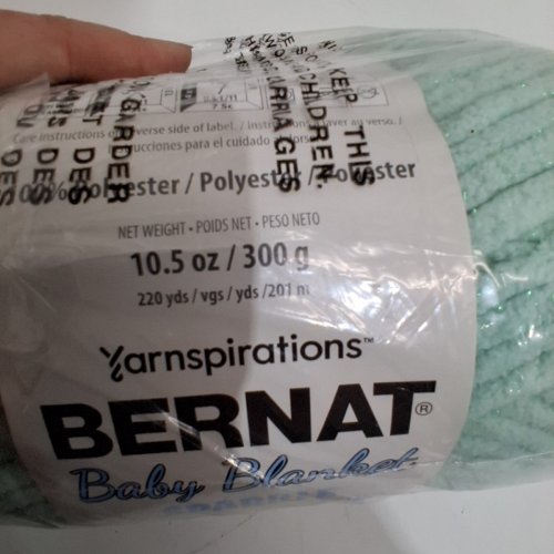 BERNAT BABY BIG BALL SPORT YARN SOLID - 10.5 OZ - SEAFOAM SPARKLE image 4