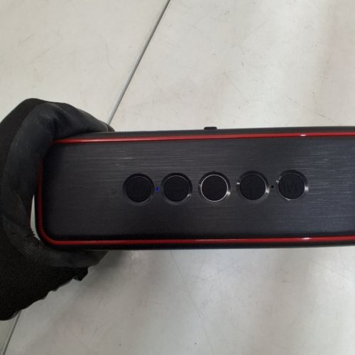 MONSTER SHOCK PLUS PORTABLE BLUETOOTH SPEAKER - BLUETOOTH 5.4 30W DUAL SPEAKER - DEEP BASS - 15H PLAYTIME - AUX/TF CARD SUPPORT - IPX6 WATERPROOF - BLACK/RED image 2