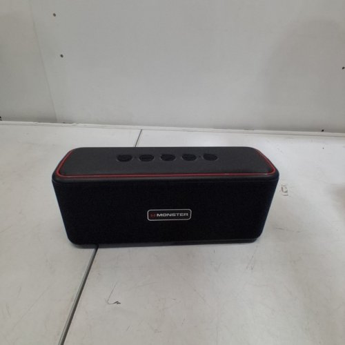 MONSTER SHOCK PLUS PORTABLE BLUETOOTH SPEAKER - BLUETOOTH 5.4 30W DUAL SPEAKER - DEEP BASS - 15H PLAYTIME - AUX/TF CARD SUPPORT - IPX6 WATERPROOF - BLACK/RED image 3