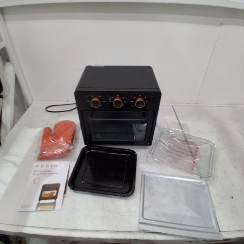 OUNIN STAINLESS STEEL AIR FRYER & TOASTER OVEN WITH STEAM INFUSION - 12L - BLACK (MODEL: KXD100-120A4) image 3