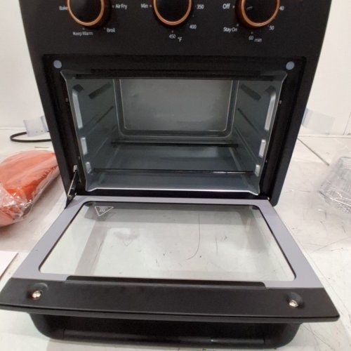 OUNIN STAINLESS STEEL AIR FRYER & TOASTER OVEN WITH STEAM INFUSION - 12L - BLACK (MODEL: KXD100-120A4) image 6