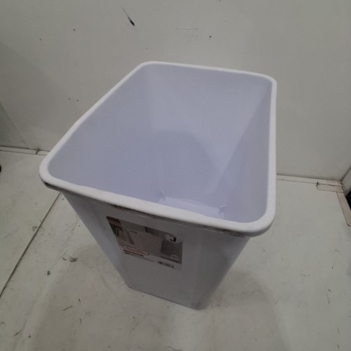 STERILITE TOUCHTOP WASTEBASKET - 7.5 GAL - WHITE (MODEL: 1043LABB) image 4